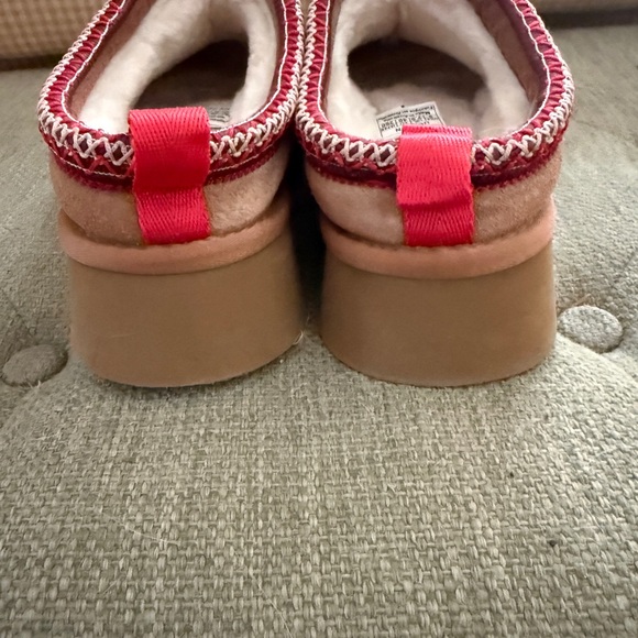 UGG Brown Tasman II Slippers with Patterned Trim - Picture 3 of 7